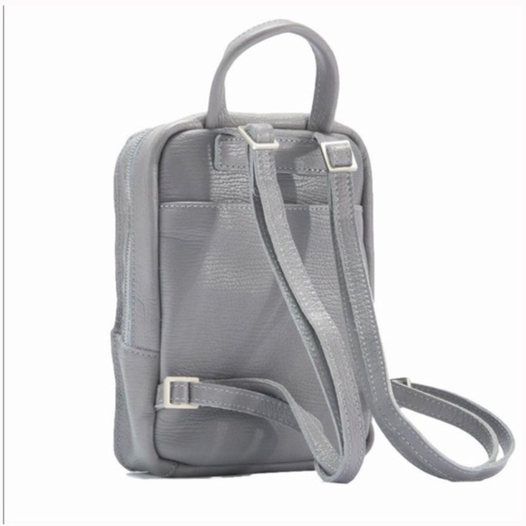 Hammitt Hunter Mini Leather Backpack Steel Blue - Picture 3 of 7